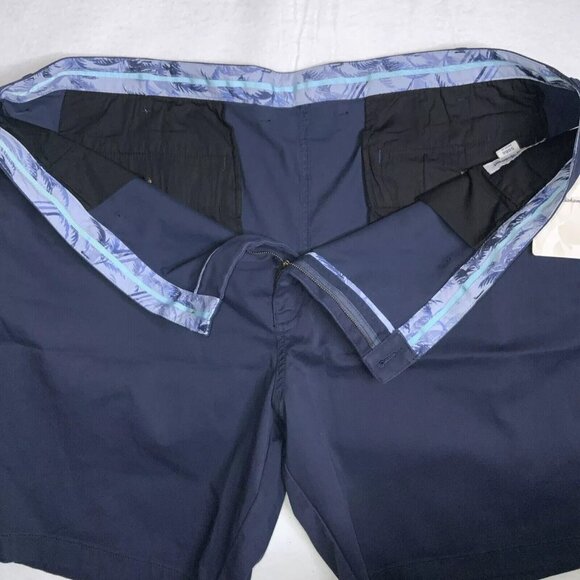 Tommy Bahama Men's Big & Tall 44RG Maritime Navy Stretch 9” Boracay Chino Shorts - Picture 4 of 6